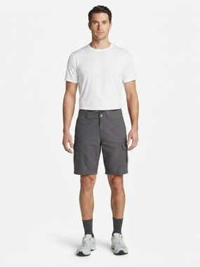 Eddie Bauer Gray Cargo Shorts with Side Pockets